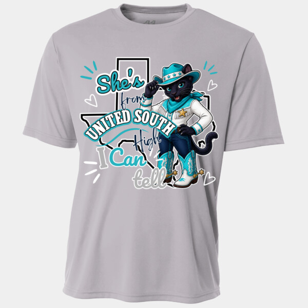 She's From United South High 06A-102 - Youth Cooling Performance Short Sleeve Tee Thumbnail