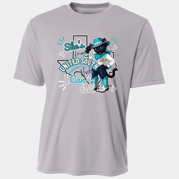 She's From United South High 06A-102 - Adult Cooling Performance Short Sleeve Tee Thumbnail