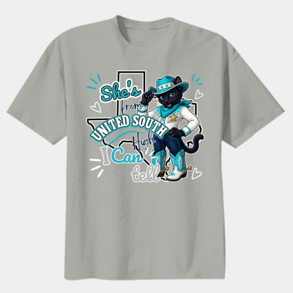 She's From United South High 06A-102 - Youth Heavy Cotton 100% Cotton T Shirt Thumbnail