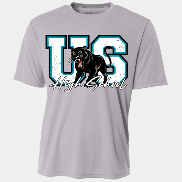 US High School Panther Mascot – White Script 06A-104 - Youth Cooling Performance Short Sleeve Tee Thumbnail