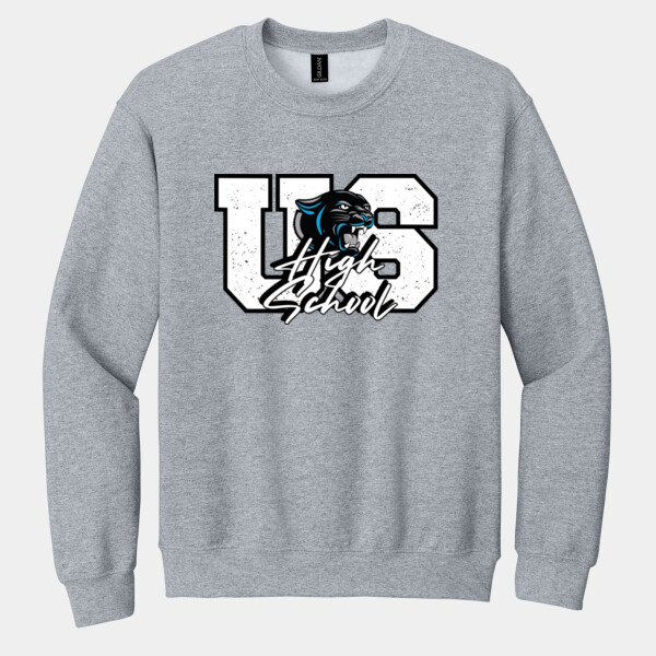 United South High School Mascot Design 06A-108 - Heavy Blend Crewneck Sweatshirt Thumbnail
