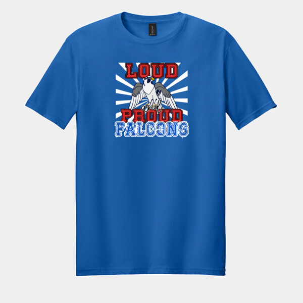 Loud and Proud Falcons – Red Edition 07A-602 - Adult Softstyle ® T Shirt Thumbnail