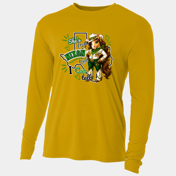 She's From Nixon High, I Can Tell 04-600 - Adult Cooling Performance Long Sleeve Tee Thumbnail