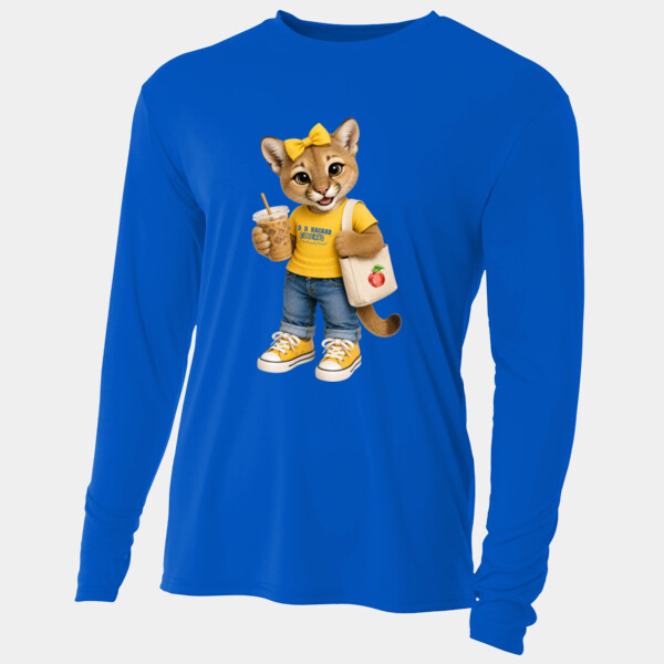 Cougar Mascot 02-406 - Adult Cooling Performance Long Sleeve Tee Thumbnail