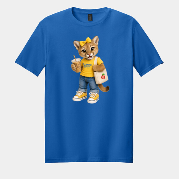 Cougar Mascot 02-406 - Adult Softstyle ® T Shirt Thumbnail