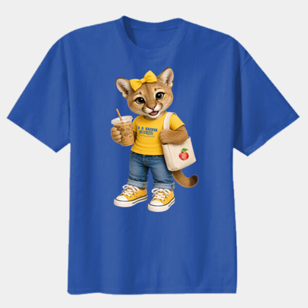 Cougar Mascot 02-406 - Youth Heavy Cotton 100% Cotton T Shirt Thumbnail