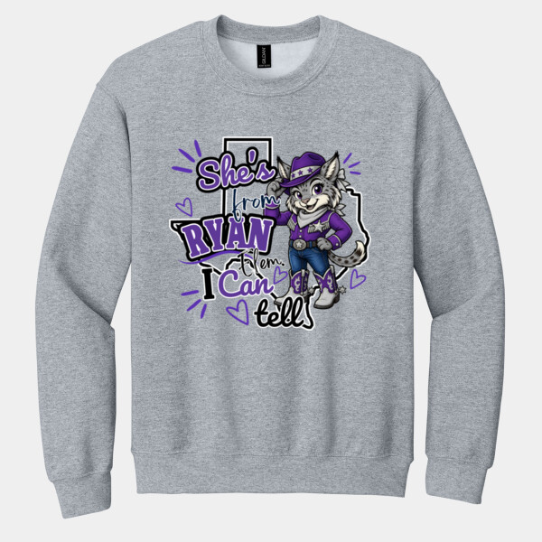 She's From Ryan 03-609 - Heavy Blend Crewneck Sweatshirt Thumbnail
