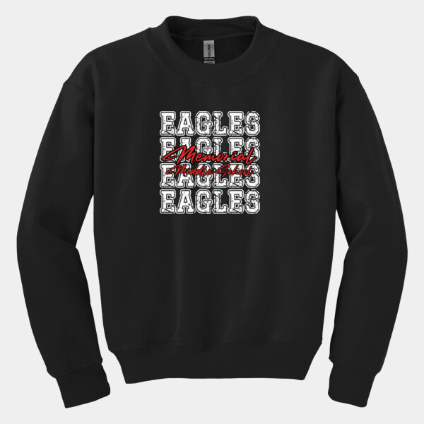  Repeating Eagles Design 04-304 - Youth Heavy Blend Crewneck Sweatshirt Thumbnail