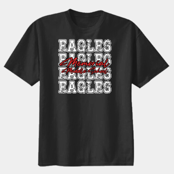  Repeating Eagles Design 04-304 - Youth Heavy Cotton 100% Cotton T Shirt Thumbnail