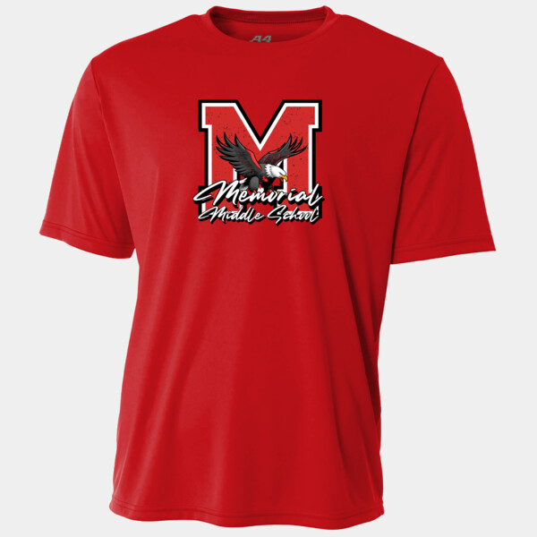 Memorial Middle School Eagle M Design - Adult Cooling Performance Short Sleeve Tee Thumbnail