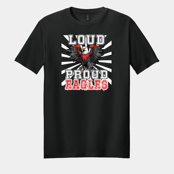 Loud and Proud Eagles 04-302 - Adult Softstyle ® T Shirt Thumbnail