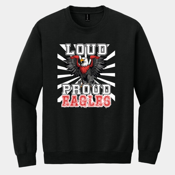 Loud and Proud Eagles 04-302 - Heavy Blend Crewneck Sweatshirt Thumbnail