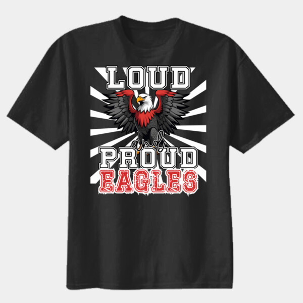 Loud and Proud Eagles 04-302 - Youth Heavy Cotton 100% Cotton T Shirt Thumbnail
