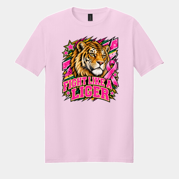 Fight Like a Liger 70-113 - Adult Softstyle ® T Shirt Thumbnail