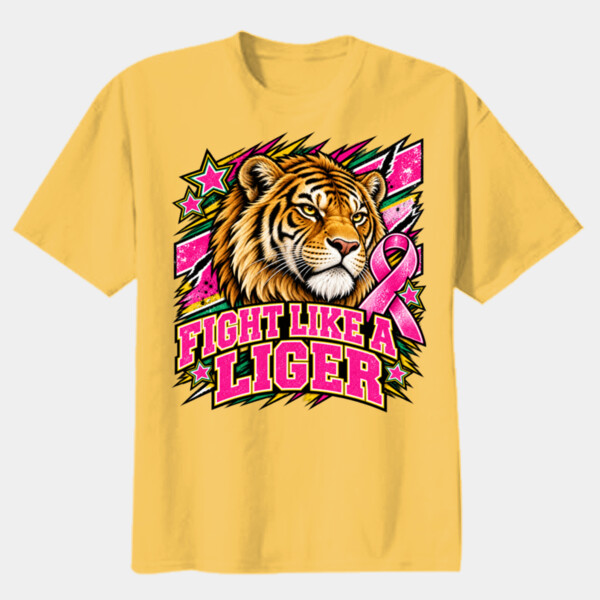 Fight Like a Liger 70-113 - Youth Heavy Cotton 100% Cotton T Shirt Thumbnail
