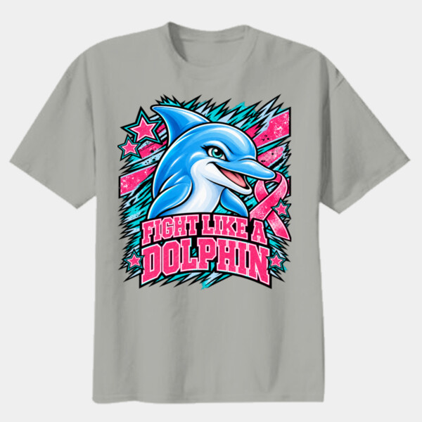 Fight Like a Dolphin 70-118 - Youth Heavy Cotton 100% Cotton T Shirt Thumbnail