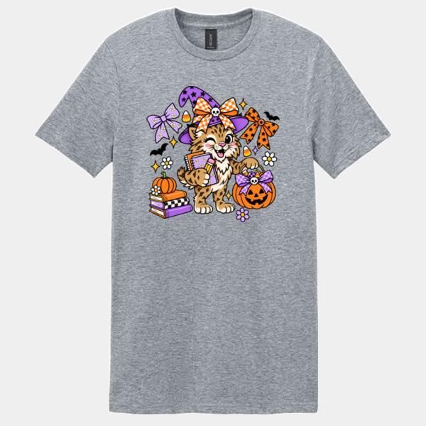 Spooky Wildcat 42-001 - Adult Softstyle ® T Shirt Thumbnail